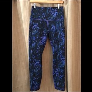 Lululemon wunder under, high waist 7/8 crops